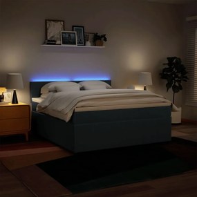 ΚΡΕΒΑΤΙ BOXSPRING ΜΕ ΣΤΡΩΜΑ ΜΠΛΕ 180X200 ΕΚ. ΥΦΑΣΜΑΤΙΝΟ 3289446