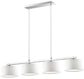 Φωτιστικό Οροφής-Ράγα Hilton 075495 93x22/100x18cm 4xG9 40W White Ideal Lux