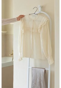 Πολυλειτουργική κρεμάστρα ρούχων Brabantia Linn 1008928, 3 ράφια, Οβάλ μέρος για κρέμασμα σακακιού, Ανθεκτικό στη διάβρωση, Λευκό