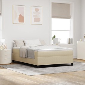 vidaXL Κρεβάτι Box Spring Ανοιχτό Πράσινο Γκρι 140x200 εκ Κορντούρα