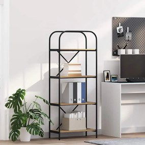 vidaXL Ράφι Βιβλίων 4 επιπέδων 60 x 30 x 146 εκ Επεξεργασμένο ξύλο