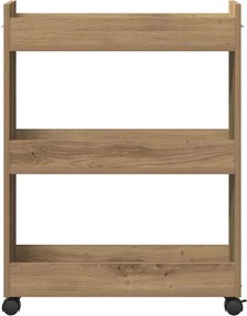 vidaXL Ντουλαπιού με τροχούς Artisan Oak 60 x 22 x 79 εκ