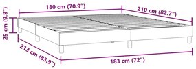 Box Spring κρεβάτι χωρίς στρώμα ανοιχτό γκρι Βελούδινο - Γκρι