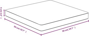 vidaXL Επιφάνεια Τραπεζιού 50 x 50 x 4 από Μπαμπού