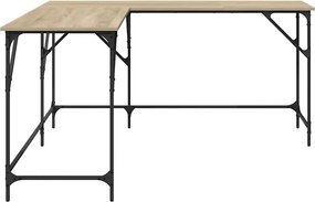 vidaXL Γραφείο Sonoma Δρυς 149 x 149 x 75 εκ. από Επεξεργασμένο Ξύλο