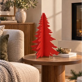 ΔΙΑΚΌΣΜΗΣΗ &amp; DECO ΣΕ ΕΟΡΤΑΣΤΙΚΌ ΠΝΕΎΜΑ TREE WOOD KD 43CM RED (F7)