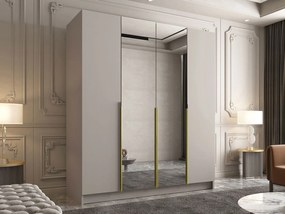 Ντουλάπα Santi II Τετράφυλλη-Gkri-Xryso