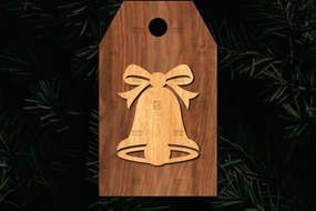 Σετ των 3 Intra απο ξύλο plywood 3mm-4mm πάχος Χριστουγεννιάτικο δώρο ετικέτας Δίασταση 15x15 cm INTRAFABR-113221239