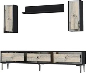 Stewehome Σετ μονάδας τηλεόρασης με ράφι 180x30x41 cm