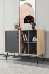 Κονσόλα Sapphire Δρυς / Ανθρακί SOFLAL 100x44x20