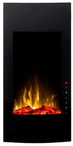 Ηλεκτρικό Τζάκι Επιτοίχιο 1500W Μαύρο Κάθετο Glow Fire Uranus GF-190112 Sieline-GF-190112-Μαύρο GF-190112