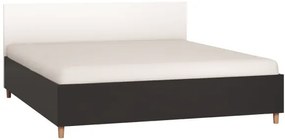 Κρεβάτι Simple-180 x 200-Μαύρο - Λευκό