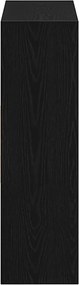 vidaXL Ντουλάπι βιβλίων Μαύρη βελανιδιά 97,5x29,5x100 cm
