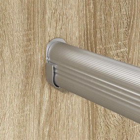 vidaXL Ράβδος Ντουλάπας 12 pcs Ασημί 464 x 15 x 29 mm
