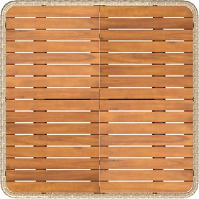 vidaXL Σύνολα επίπλων με μαξιλάρι 4 pcs Μπεζ και Κρέμα Ράτα PE