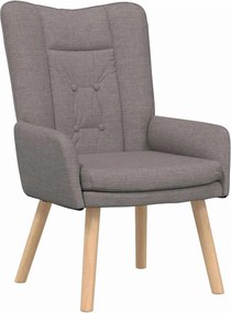 vidaXL Πολυθρόνα Taupe 63 x 67 x 94 εκ. Ύφασμα και κόντρα πλακέ