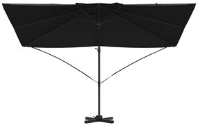 vidaXL Καναδέζικη Ρωμαϊκή Πέργολα Μαύρο 352 x 251 x 260 εκ.