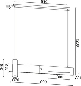 Φωτιστικό οροφής Marble Plus