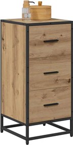 vidaXL Πλαϊνό γραφείο Artisan Oak 35.5 x 35 x76 εκ