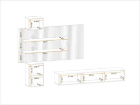 Swap XIX Σύνθεση Καφέ δρυς 280x180x40