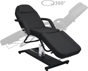 vidaXL Κρεβάτι - Πολυθρόνα Αισθητικής Μαύρο 180 x 62 x (87-112) εκ.