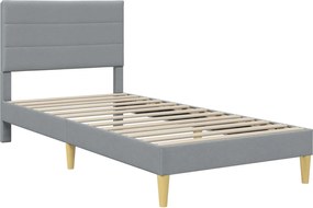 vidaXL Σκελετός Κρεβατιού Ανοιχτό γκρι 80 x 200 cm Πολυεστέρας