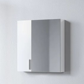 Καθρέφτης SIENA WHITE 65 3MSI065GL0W με ντουλάπια 60x14x65cm