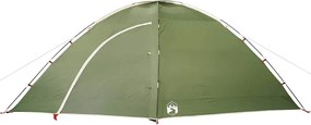 vidaXL Σκηνή Κάμπινγκ 8 Ατόμων Αδιάβροχη Πράσινη