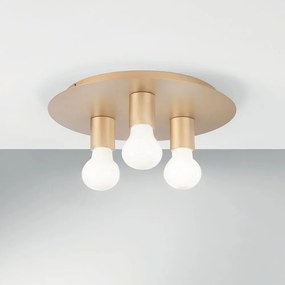 Φωτιστικό Οροφής - Πλαφονιέρα I-Strike-PL3-Oro E27 86x30cm Gold Luce Ambiente Design