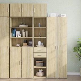 vidaXL Ντουλάπι Αποθήκευσης Στενό Δρυς 40x42,5x225 εκ. Επεξεργ. Ξύλο