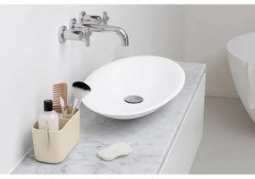 Κουτί αξεσουάρ μπάνιου Brabantia ReNew 1006270, Ανθεκτικό στη διάβρωση, Εσωτερικό διαχωριστικό, Αντιολισθητική βάση, Μπεζ