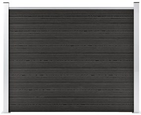 vidaXL Πάνελ Περίφραξης Γκρι 180 x 146 εκ. από WPC