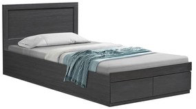 Κρεβάτι Olympus pakoworld με συρτάρι σε wenge απόχρωση 100x200εκ