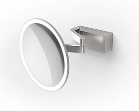 Καθρέπτης Τοίχου Φωτιζόμενος VISION R 5X 0123176 20,5x20,5x11cm IP44 Chrome Decor Walther Metal