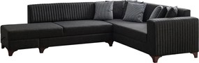 Corner Sofa-Bed West Left - Anthracite Anthracite