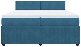 ΚΡΕΒΑΤΙ BOXSPRING ΜΕ ΣΤΡΩΜΑ ΜΠΛΕ 200X200 ΕΚ. ΒΕΛΟΥΔΙΝΟ 3290128