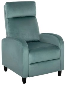 Πολυθρόνα Relax Hiber HM9782.07 67,5x90x104cm Βελούδο Mint Velvet