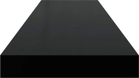 vidaXL Ράφι Τοίχου Μαύρο 90 x 23,5 x 3,8 εκ. MDF
