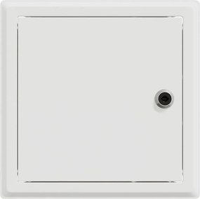 vidaXL Πάνελ Πρόσβασης 2 pcs Λευκό 23 x 23 x 3 cm Ατσάλι