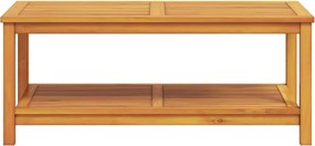 vidaXL Τραπεζάκι Πλευράς Φυσικό Λάδι 110 x 55 x 45 cm