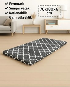 Stewehome Στρώμα αφρού για δάπεδο ή μπαλκόνι 180x70x6 cm