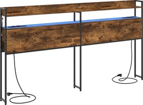 vidaXL Κεφαλάρι Αποθήκης με αποθήκευση Καπνιστή δρυς