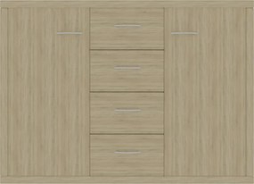 vidaXL Μπουφές Sonoma Δρυς 88 x 30 x 65 εκ. από Επεξ. Ξύλο