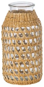 Βάζο Mandy 35627 Φ8,5x17,5cm Natural GloboStar Glass,Bamboo