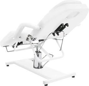 vidaXL Κρεβάτι - Πολυθρόνα Αισθητικής Λευκό 180 x 62 x (87-112) εκ.