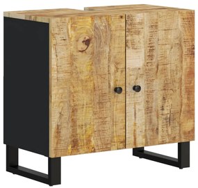 vidaXL Έπιπλο Νιπτήρα 62 x 33 x 58 εκ. Μασίφ Ξύλο Μάνγκο &amp; Επεξ. Ξύλο