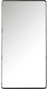 Καθρέφτης Τοίχου Ombra Soft Μεταλλικός Μαύρος 60x5x120εκ - Μαύρο