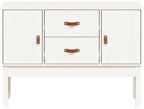 vidaXL Συρταριέρα Λευκή 110x40x78 εκ. από Μασίφ Ξύλο Πεύκου