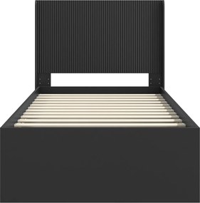 vidaXL Καλάθι με αποθήκη και κεφαλάρι Μαύρο 90 x 190 cm