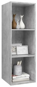 vidaXL Έπιπλο Τηλεόρασης Κρεμαστό Γκρι Σκυρ. 37x37x107 εκ. Επεξ. Ξύλο